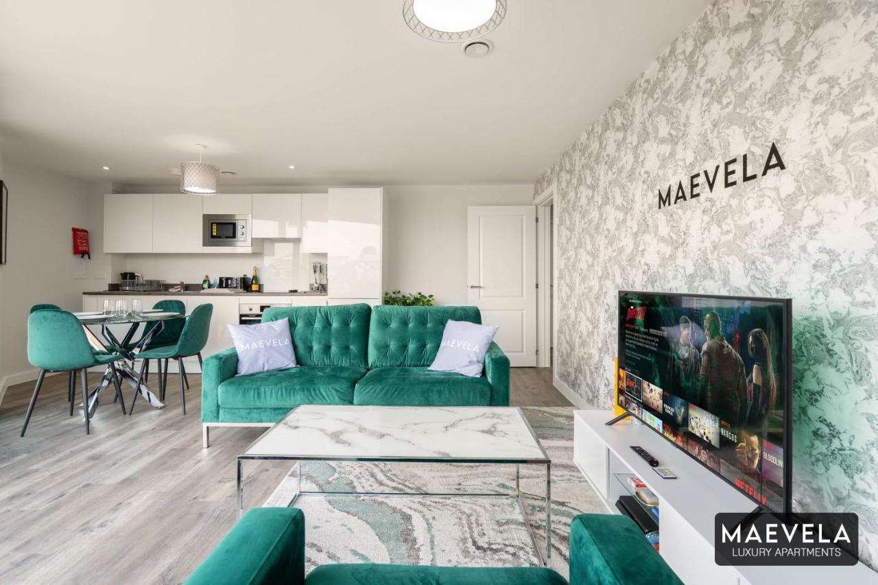 Maevela Apartments - Luxury Top Floor Penthouse - With Parking - 2 Bedroom New Build Apartment ✪ City Centre, Digbeth ✓ With Huge Patio Sliding Doors - City View - Rooftop Terrace - Ps4 & Smart Tv'S Birmingham Zewnętrze zdjęcie